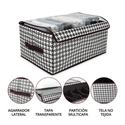 ORGANIZADOR DE ROPA PLEGABLE CON TAPA