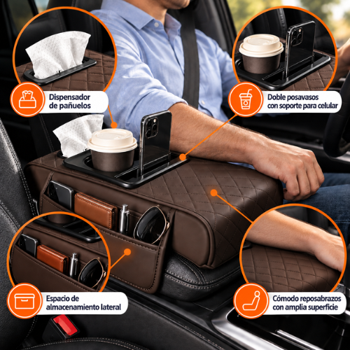 ORGANIZADOR REPOSABRAZOS PARA AUTOS