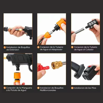 PISTOLA HIDROLAVADORA INALÁMBRICA