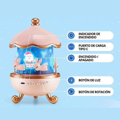 PROYECTOR DE LUZ NOCTURNA BLUETOOTH