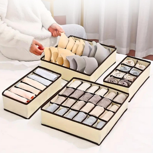 SET DE 4 ORGANIZADORES DE ROPA INTERIOR