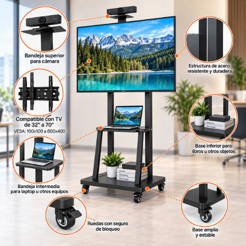 SOPORTE MÓVIL DE TV