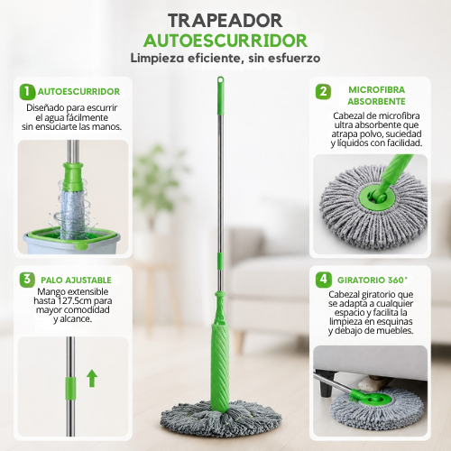 TRAPEADOR AUTOESCURRIDOR 2 EN 1