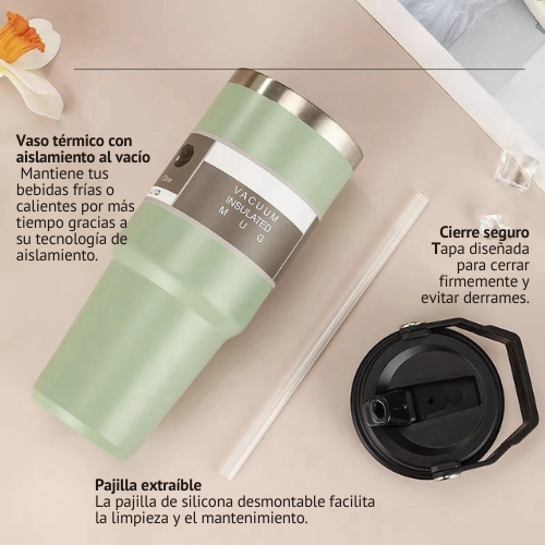 VASO TERMICO DE ACERO INOXIDABLE